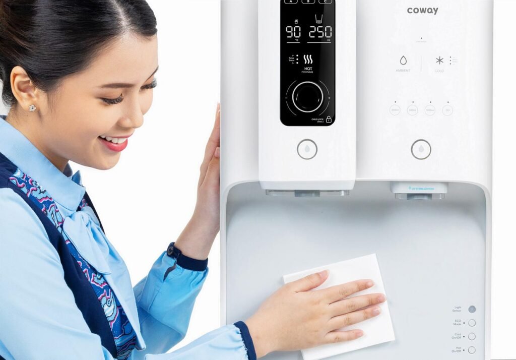 Sanitasi bagian body unit water purifier